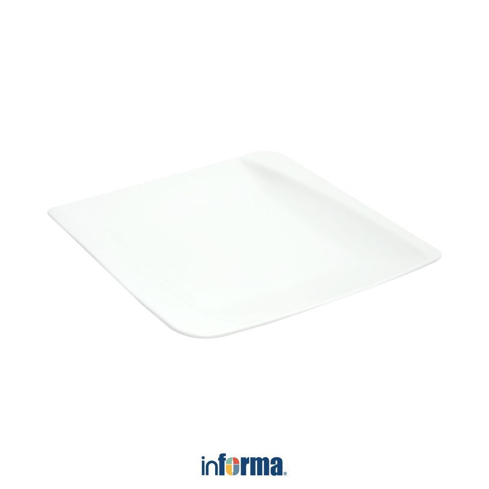 Informa Appetite Appetite Tatum Piring Saji Rectangle Porcelain 26.7 cm - Putih