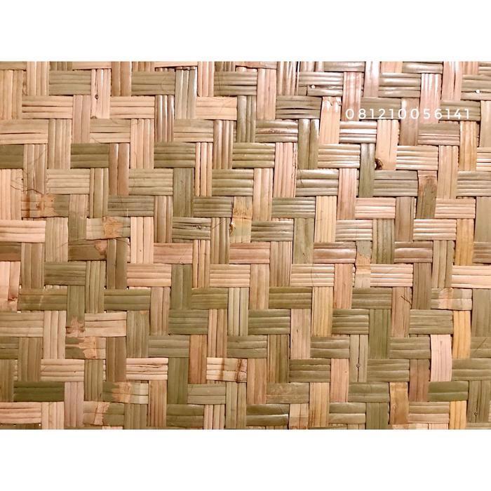 Gedek kulit luar bambu polos