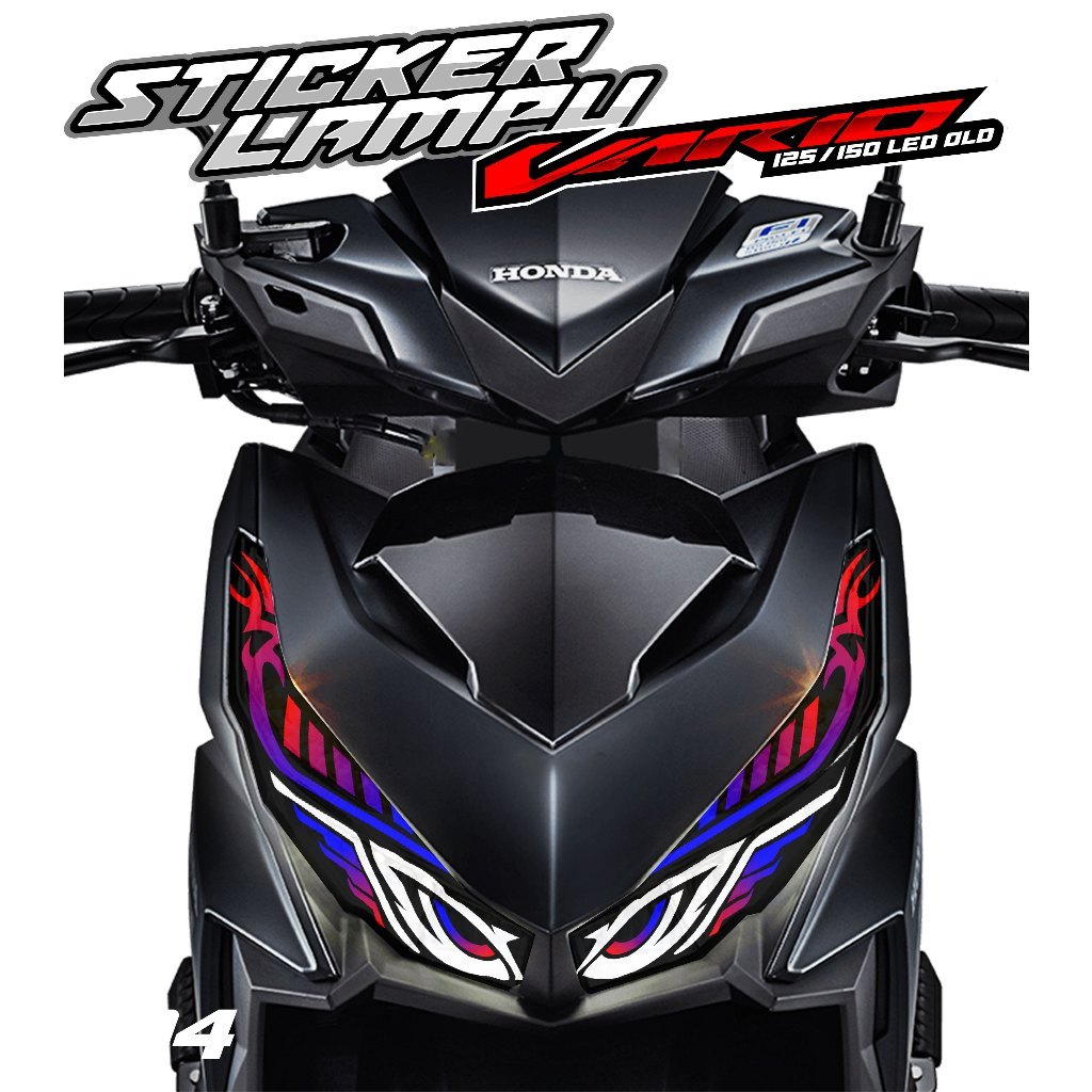 04 STICKER TRANSPARAN LAMPU ALIS VARIO 125/150 LED OLD - STICKER LAMPU ALIS VARIO 125/150 LED OLD MA