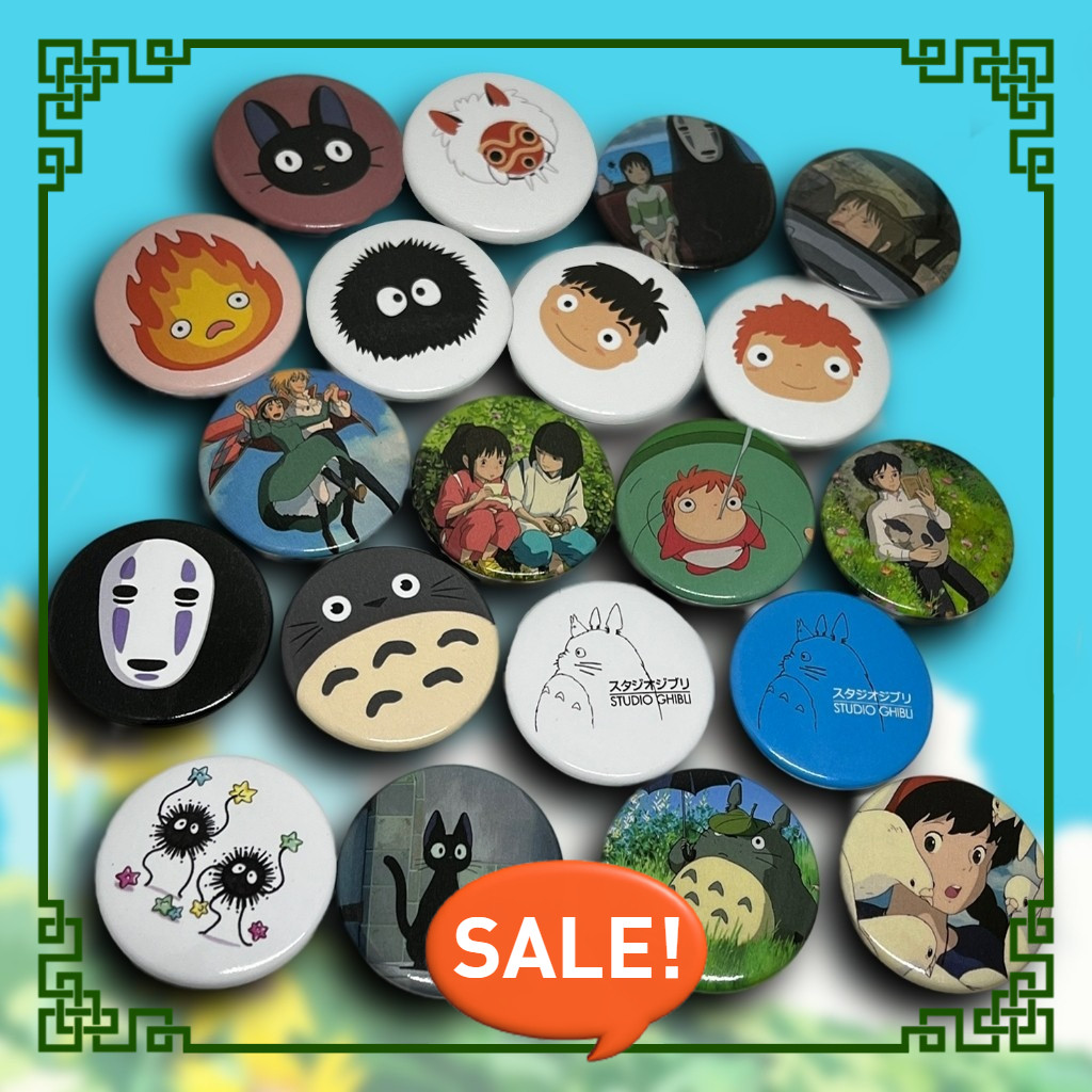 - Ghibli Aesthetic Pin Button