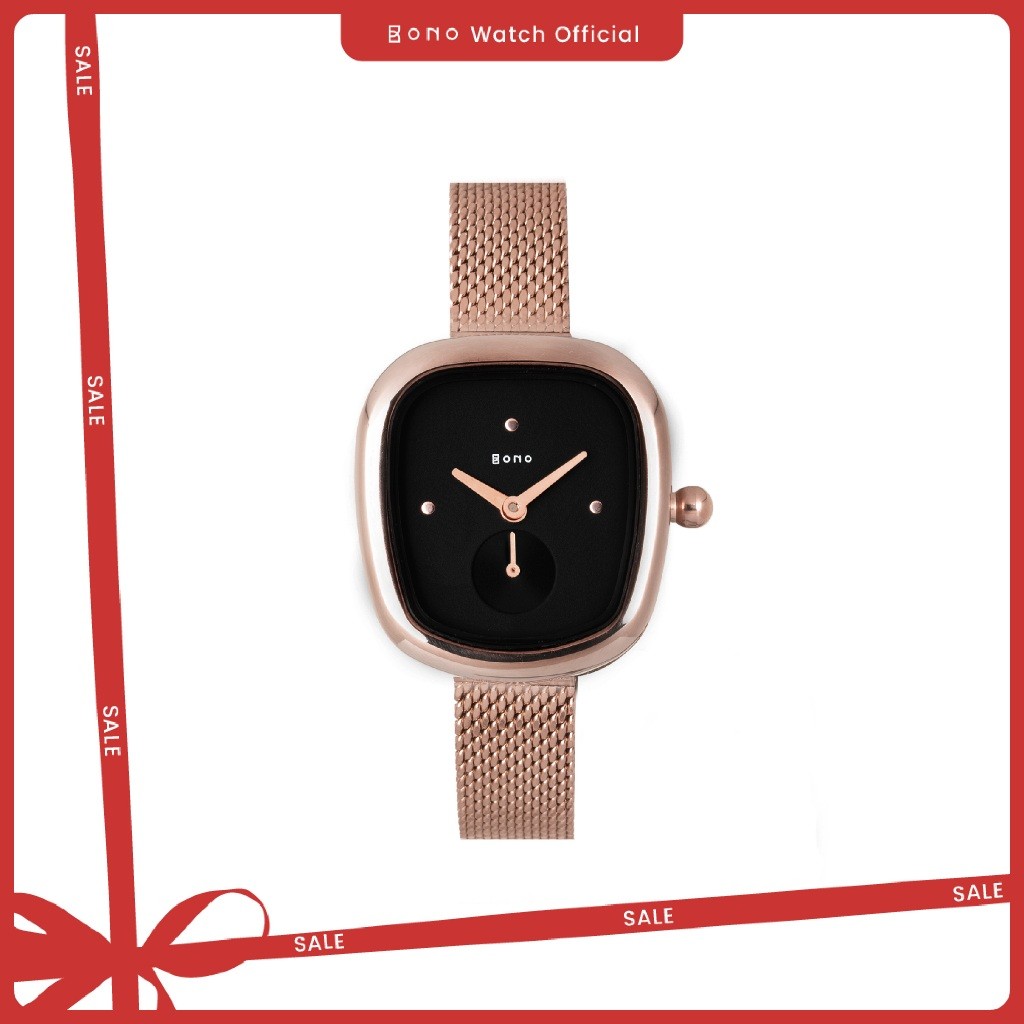 Jam Tangan Wanita Bono Watch Siena Mini Milanese Dark Rose Gold