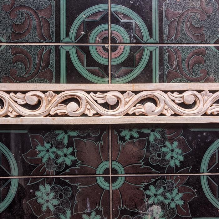 Ornamen Ukir Kayu Lung Lis 60cm x 9cm - Ukir Kayu Tempel Lung Lis