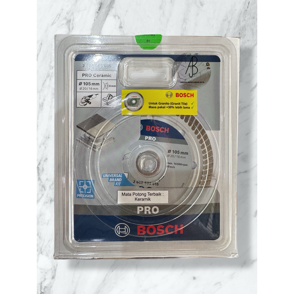 BOSCH Diamond Wheel Bosch PRO BIRU TURBO / DW Bosch TURBO PRO BIRU / DW Bosch Batik Turbo Biru / DW 