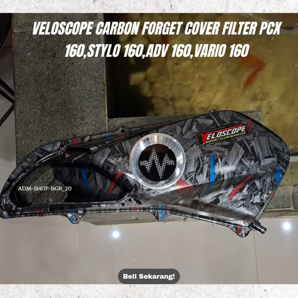 Cover Filter Carbon Forget Veloscope PCX 160/ STYLO 160 / VARIO160 / ADV 160 Original AHM Model Deta