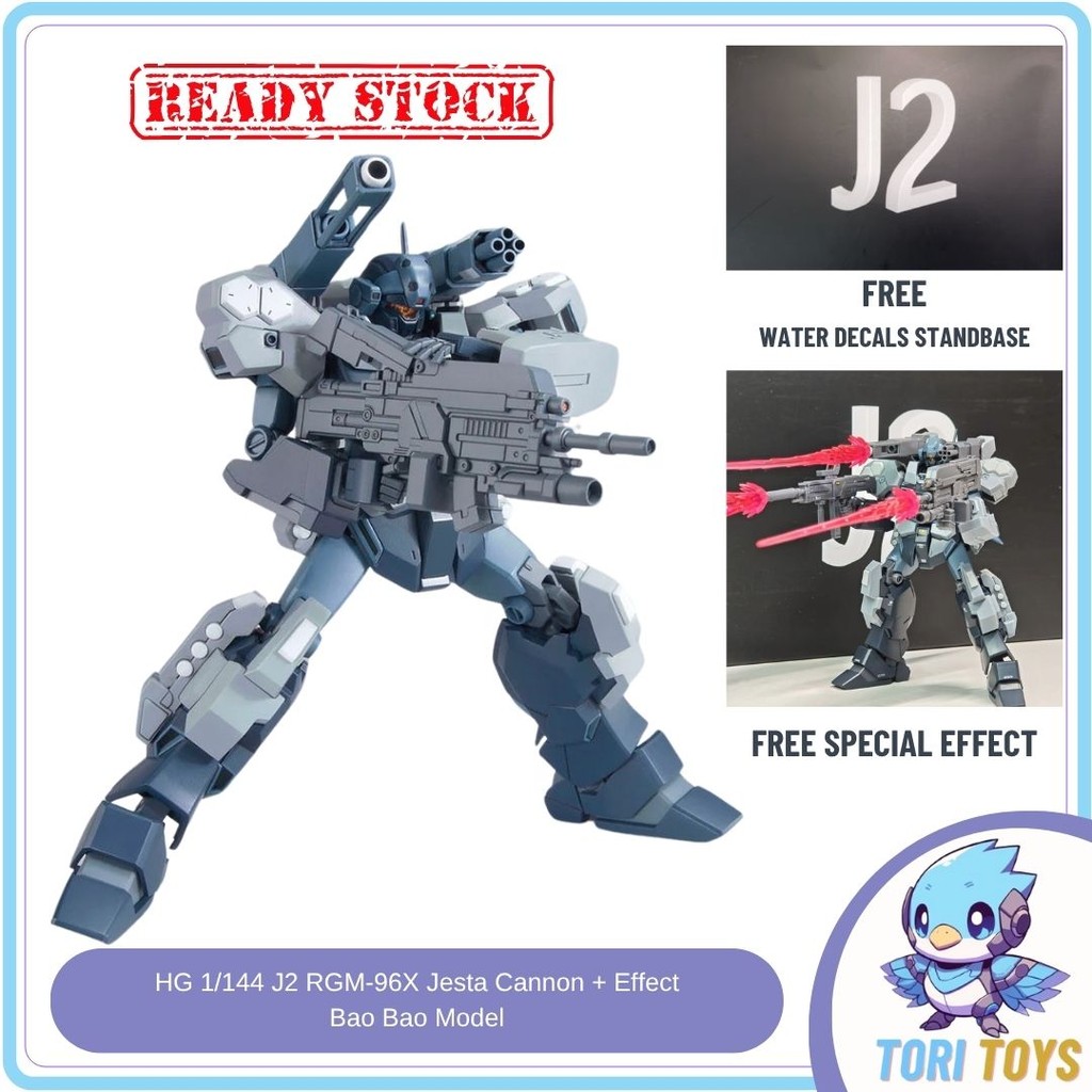 HG 1/144 J2 RGM-96X Jesta Cannon + Effect Bao Bao Model