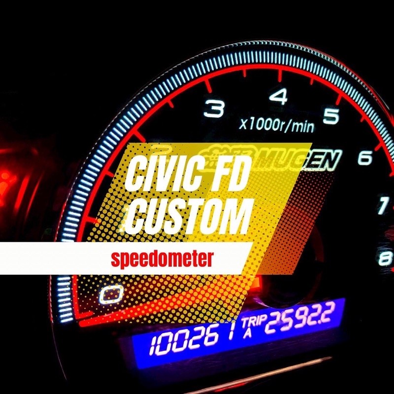 speedometer custom honda civic fd. panel speedometer honda civic fd