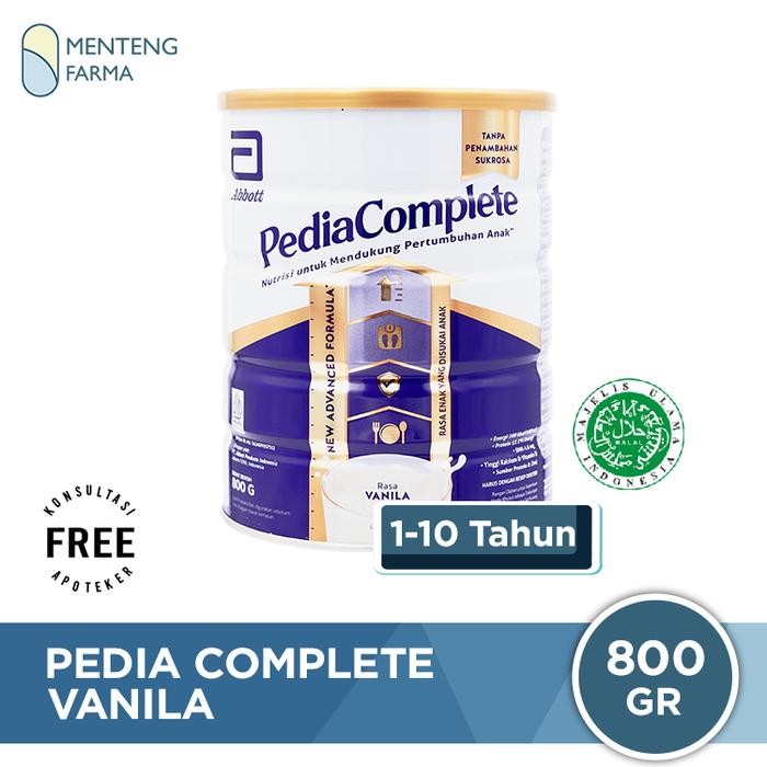Pediasure Complete Vanila 800 Gram - Susu Anak Malnutrisi/Gizi Buruk
