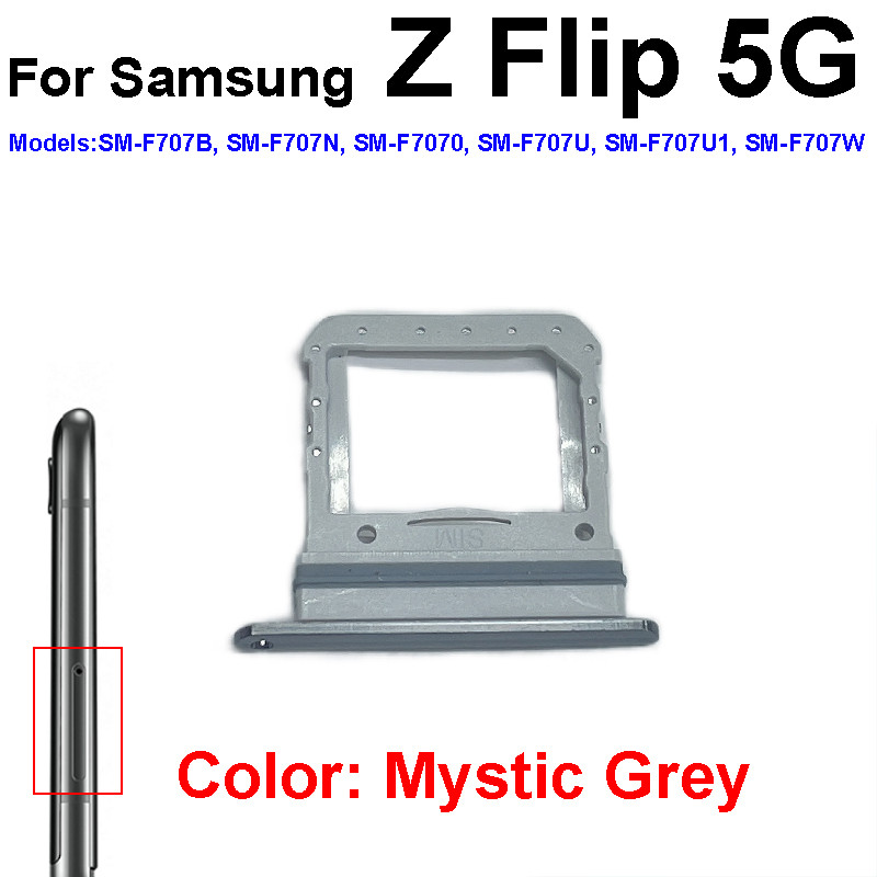 For Samsung Galaxy Z Flip 1 2 3 4 Flip3 5G F7110 Flip4 F7210 Flip 5G F7070 F7000 Sim Card Tray Slot 