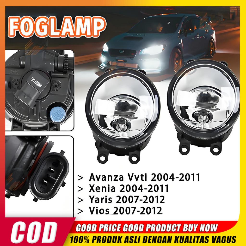 COD Lampu Kabut Bumper Mobil Avanza Xenia New VVT-i 2007-2011 / Foglamp Depan Mobil