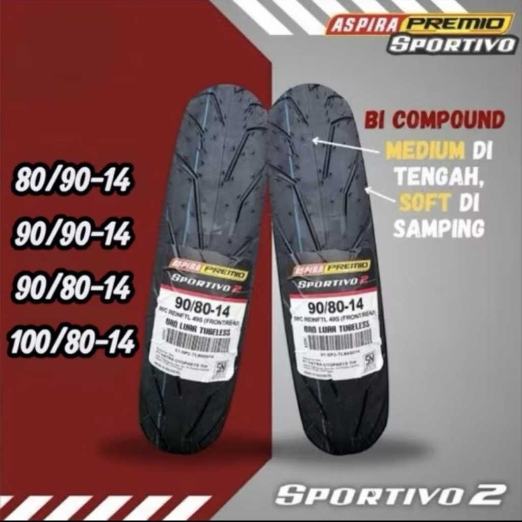 BAN TUBELESS ASPIRA PREMIO SPORTIVO 2 RING 14