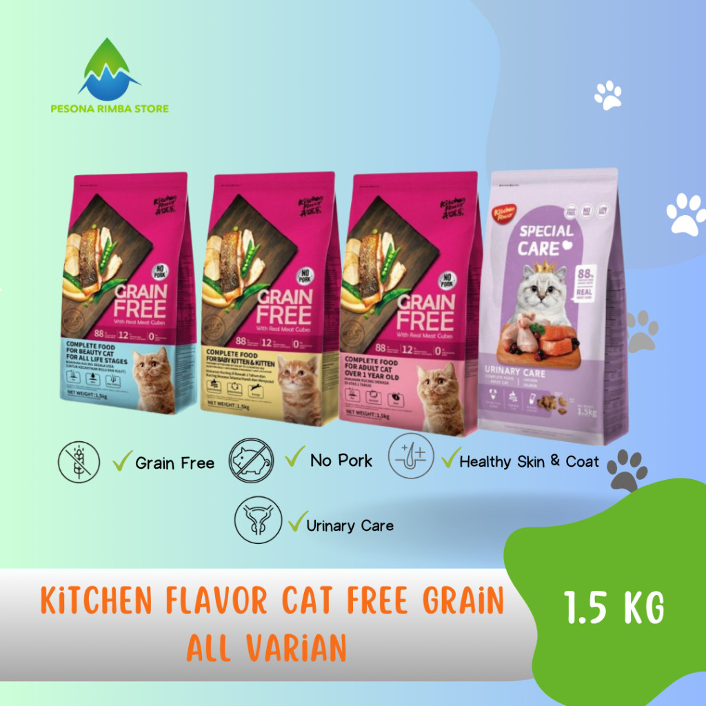 Klik Petfood Kitchen Flavor Cat Free Grain ALL VARIAN 1,5 KG