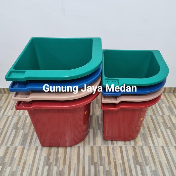 Bak air / Bak mandi Sudut ukuran 100liter - Biru, Bak Air Besar