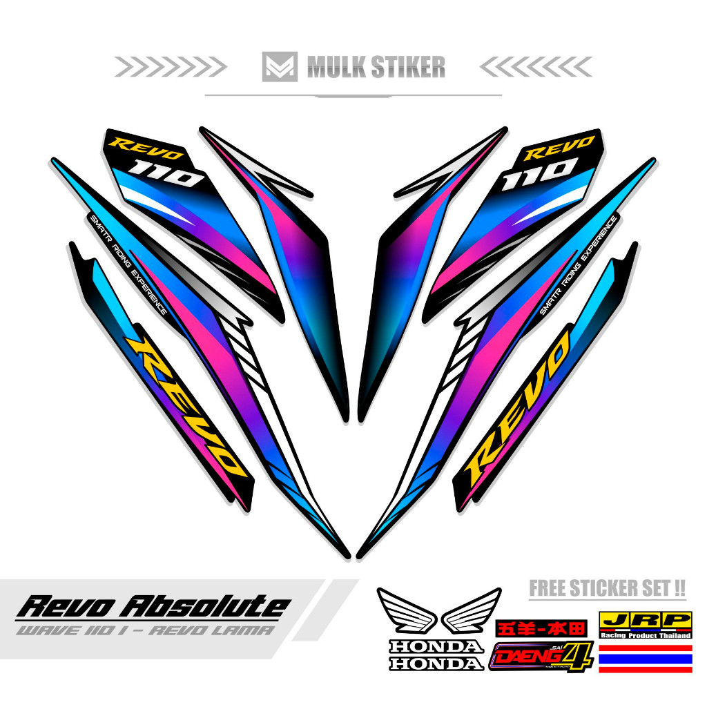 STRIPING ABSOLUTE REVO 110 STICKER ABSOLUTE REVO 110 / STIKER REVO ABSOLUT  STIKER VARIASI