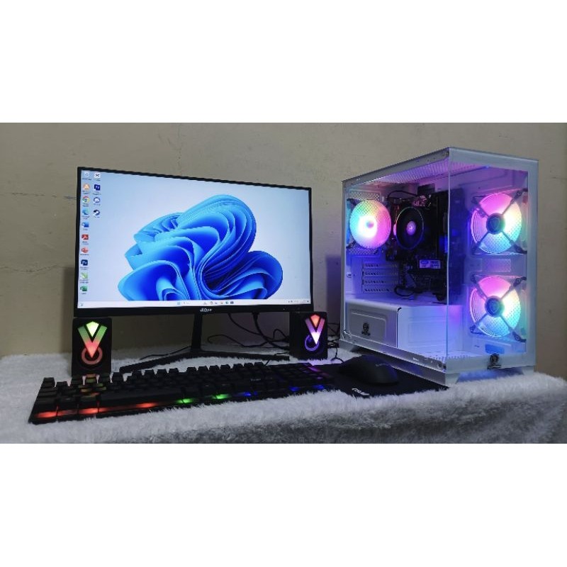 PC KERJA FULLSET MURAH i5 BARU BUKAN BEKAS LENGKAP SIAP PAKAI MONITOR LED 22" FRAMELESS FULLHD