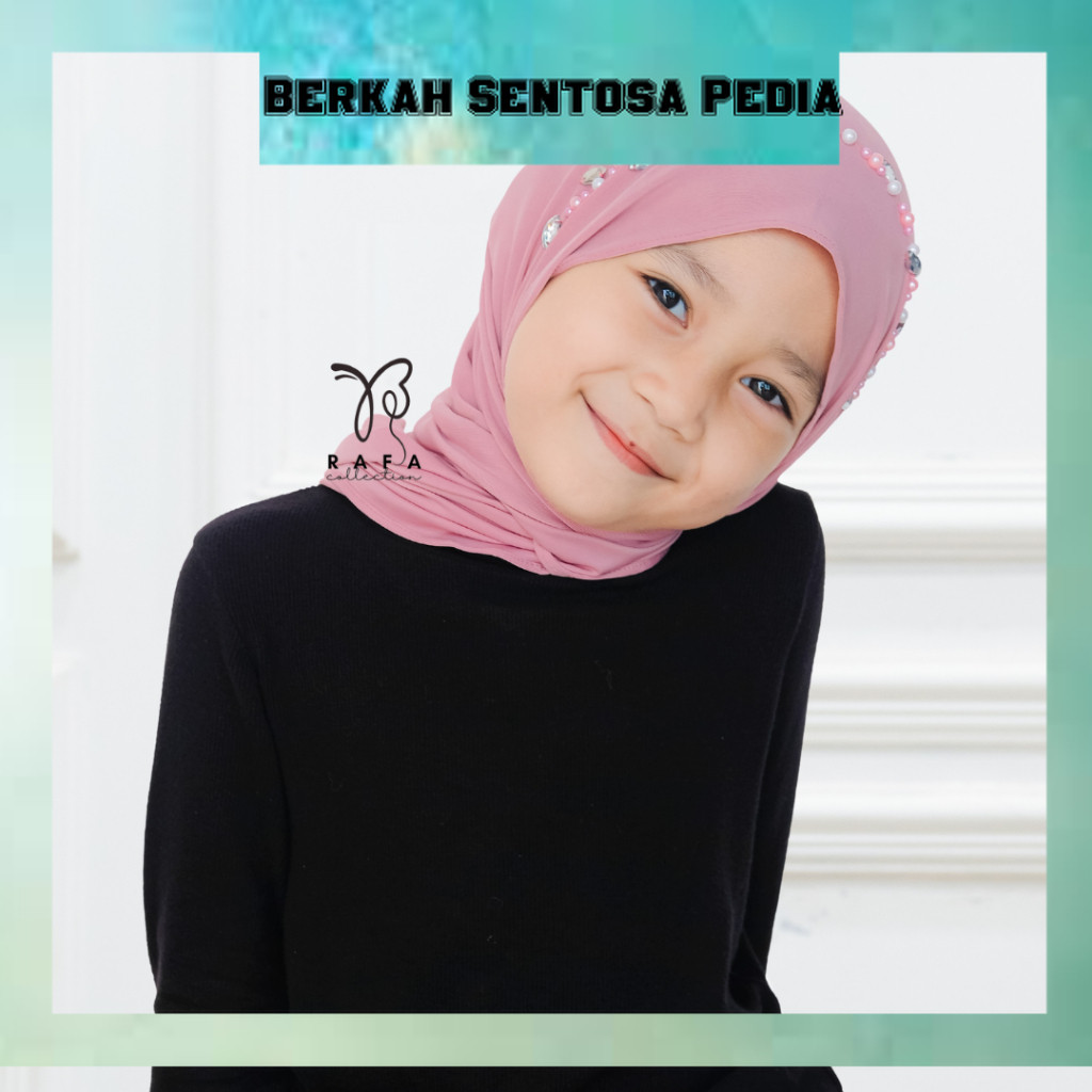Pashmina Anak Instan Payet Oval | Pashmina Instan Oval Jersey Premium
