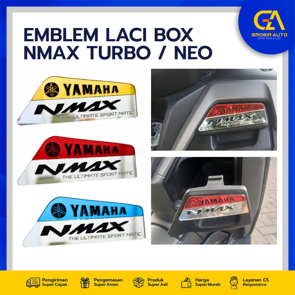 Emblem Laci / Tutup Laci Box Yamaha NMAX Turbo / Neo – Garnish Box Laci Bawah NMAX Akrilik Double La