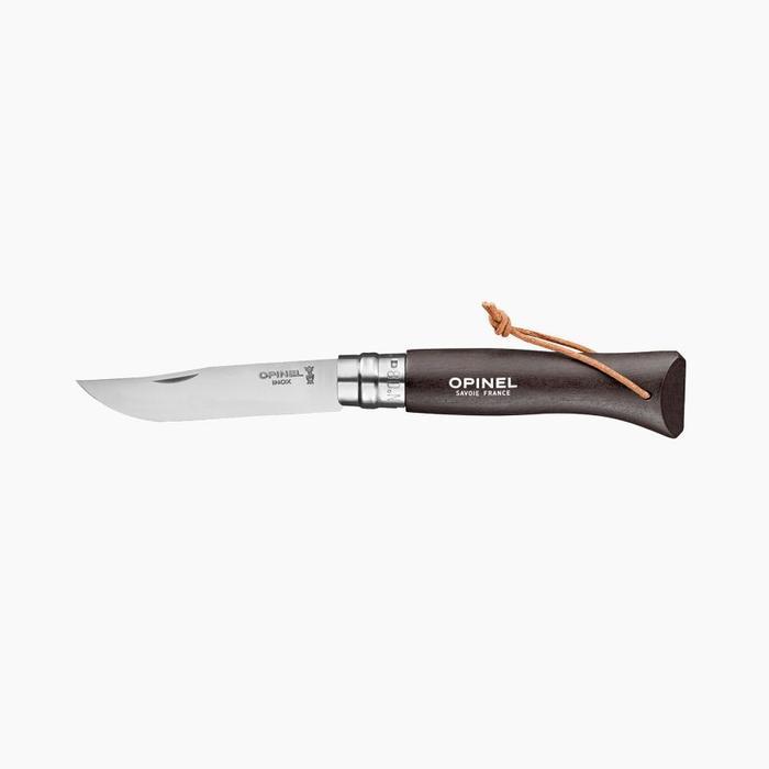 Opinel N°08 Trekking Folding Knife - (Opinel Savoie France Original) - Black Brown