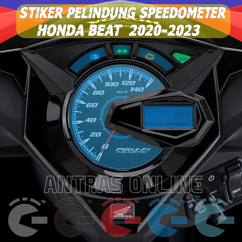 Sticker Pelindung Speedometer Honda Beat 2020-2023 - Stiker Anti Gores Spido Beat Deluxe - stiker sp