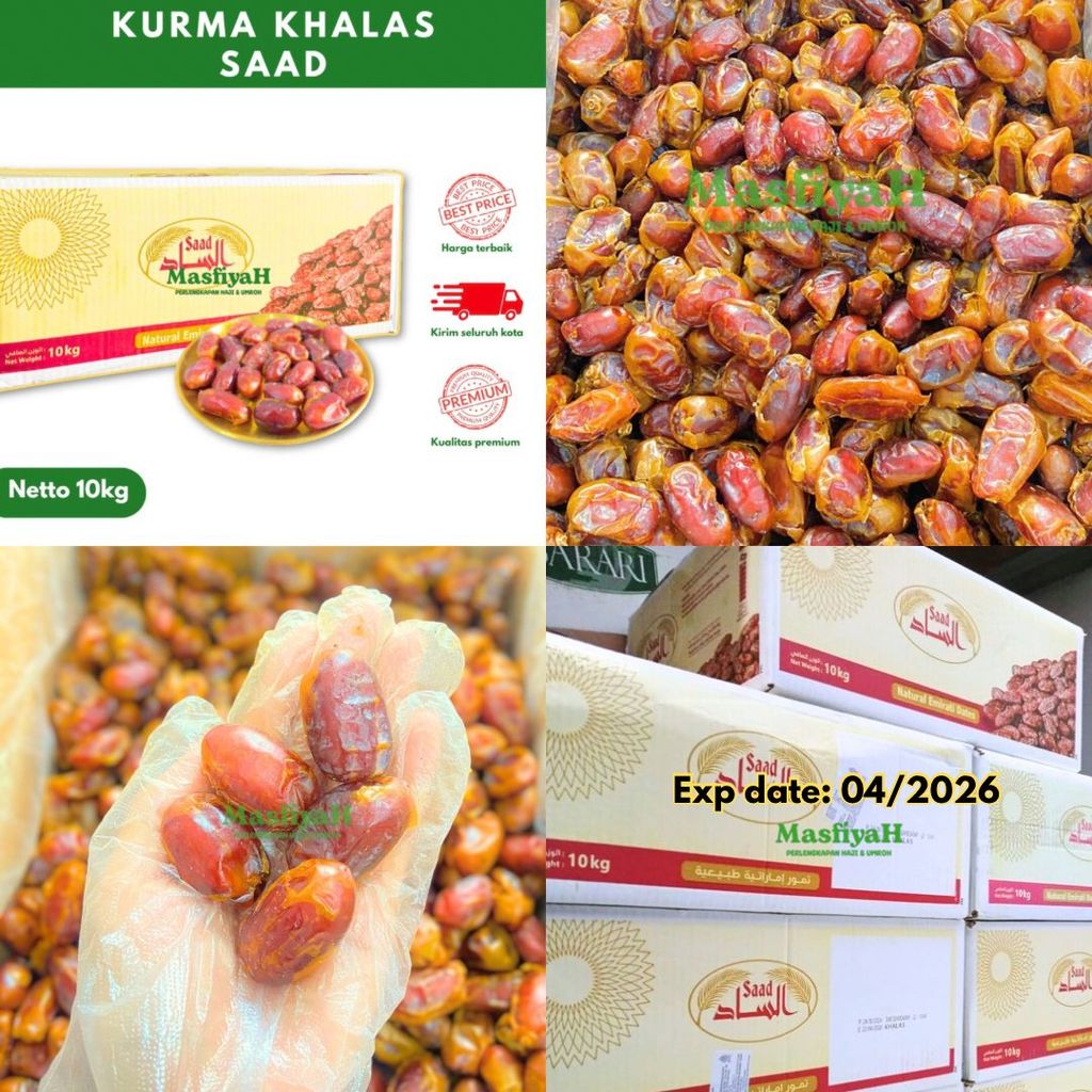 KURMA 10KG KURMA KHALAS SAAD 10KG KURMA GIZZA 10KG SOUVENIR OLEH OLEH HAJI UMRAH UMROH TM