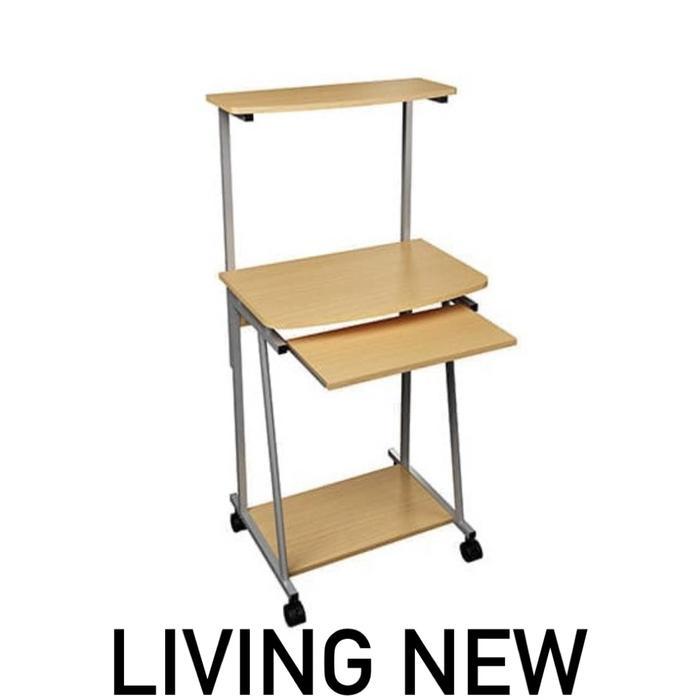 Meja Komputer / Meja Printer / Meja Laptop Kaki Besi Minimalis - BEECH