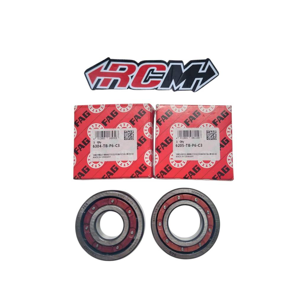 HARGA SUDAH SEPASANG KLAKER BEARING LAKER LAHER 6205-TB-P6-C3 6304-TB-P6-C3 HIGH SPEED FAG GERMAN JE