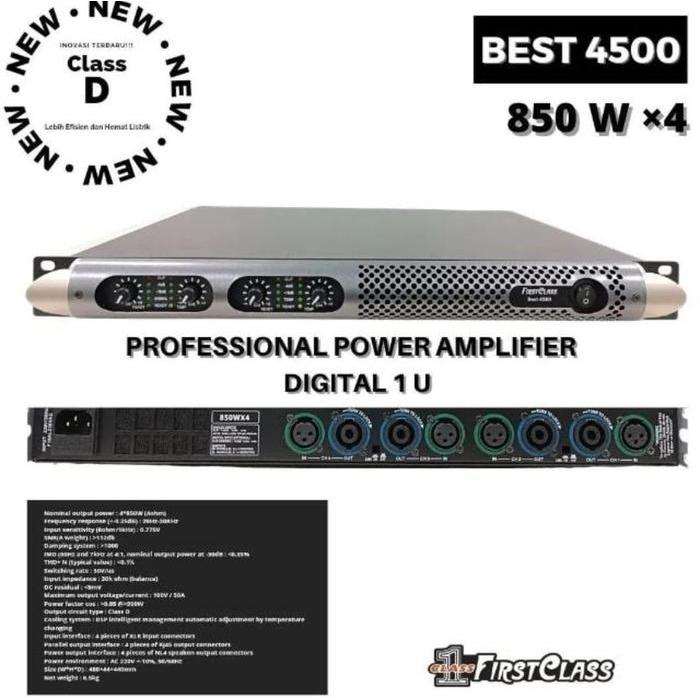 POWER 4 CHANNEL FIRSTCLASS BEST 4500 / FIRST CLASS BEST4500 ORIGINAL