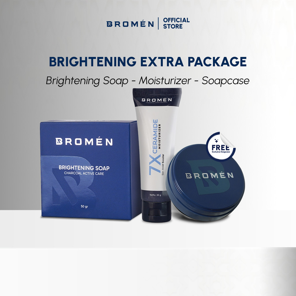 BROMEN Brightening Extra ( Brightening Soap + Moisturizer + SoapCase )