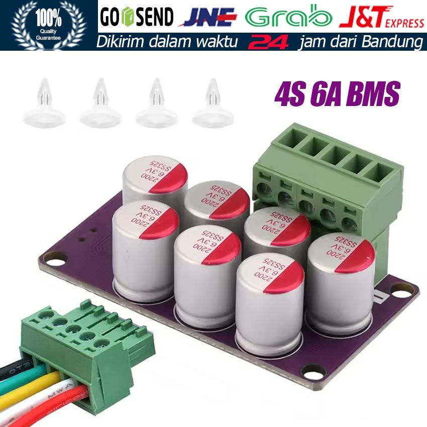 Active Balancer LiFePO4 4S 12V 6A / Modul Penyeimbang Tegangan Baterai Lithium / Papan Balancer Akti