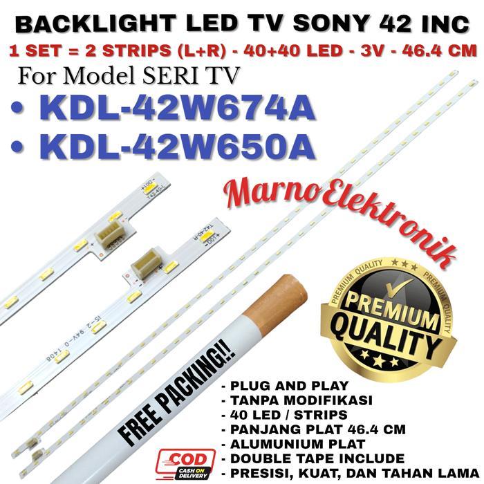 BACKLIGHT TV LED SONY 42 INC INCH KDL 42W674A 42W650A KDL42W674A KDL42 TERBAIK...