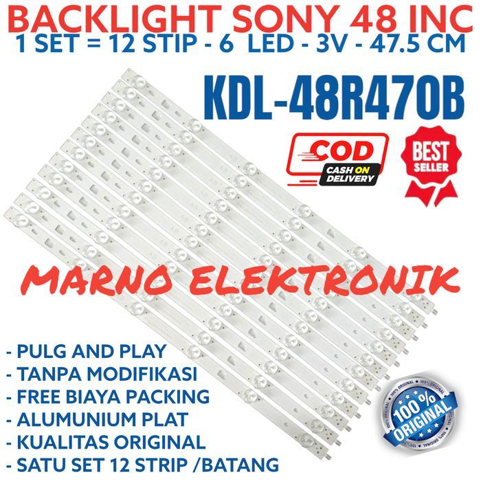 BACKLIGHT SONY 48IN 48R KDL48R470B KDL-48R470B KDL 48R470B  6K 3V 6LED TERBAIK...