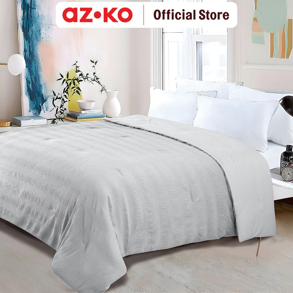 AZKO Sleeplite 150X200 cm Selimut Seersucker - Abu-Abu Blanket Selimut Tidur Quilt Selimut Kasur