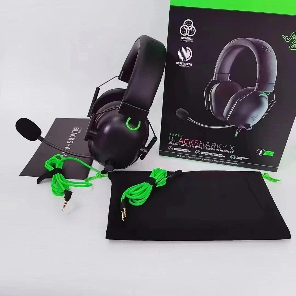 Razer BlackShark V2 X Wired Gaming Headset: 7.1 Surround Sound- Game For PS4,PS5, Nintendo Switch, X