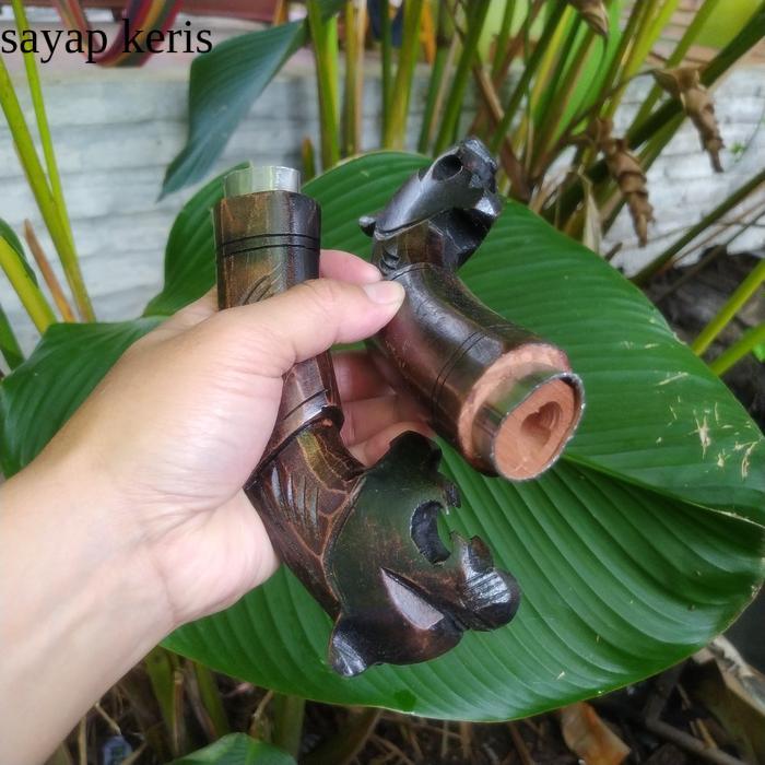 Golok Gagang Kayu Ukir Macan SY18