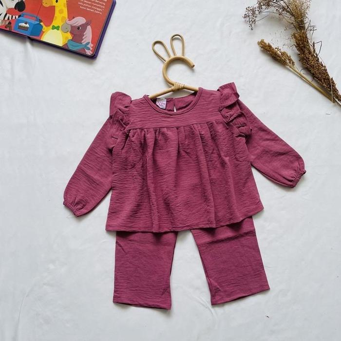 Set Yumna Polos Part 2/Set Anak-Anak - Grey, L