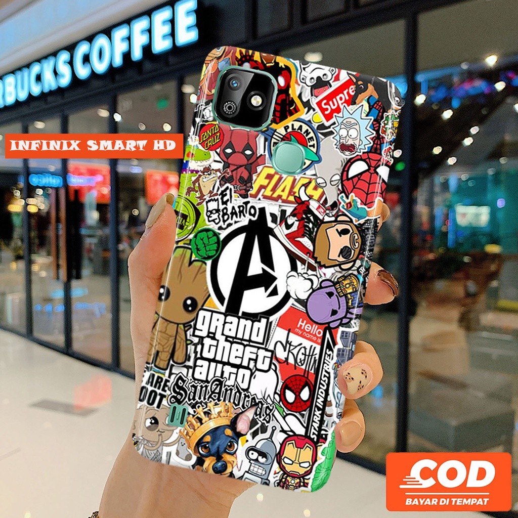 Case INFINIX SMART HD Fashion Casing ABSTRAK AESTHETIC Hardcase 3D Fullprint Kesing INFINIX SMART HD
