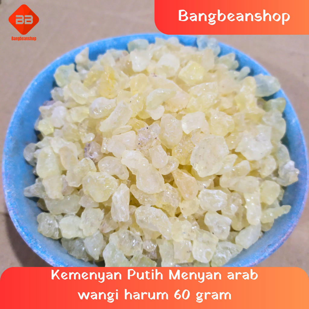 Kemenyan Menyan Arab Putih 60 Gram Wangi Harum Soft
