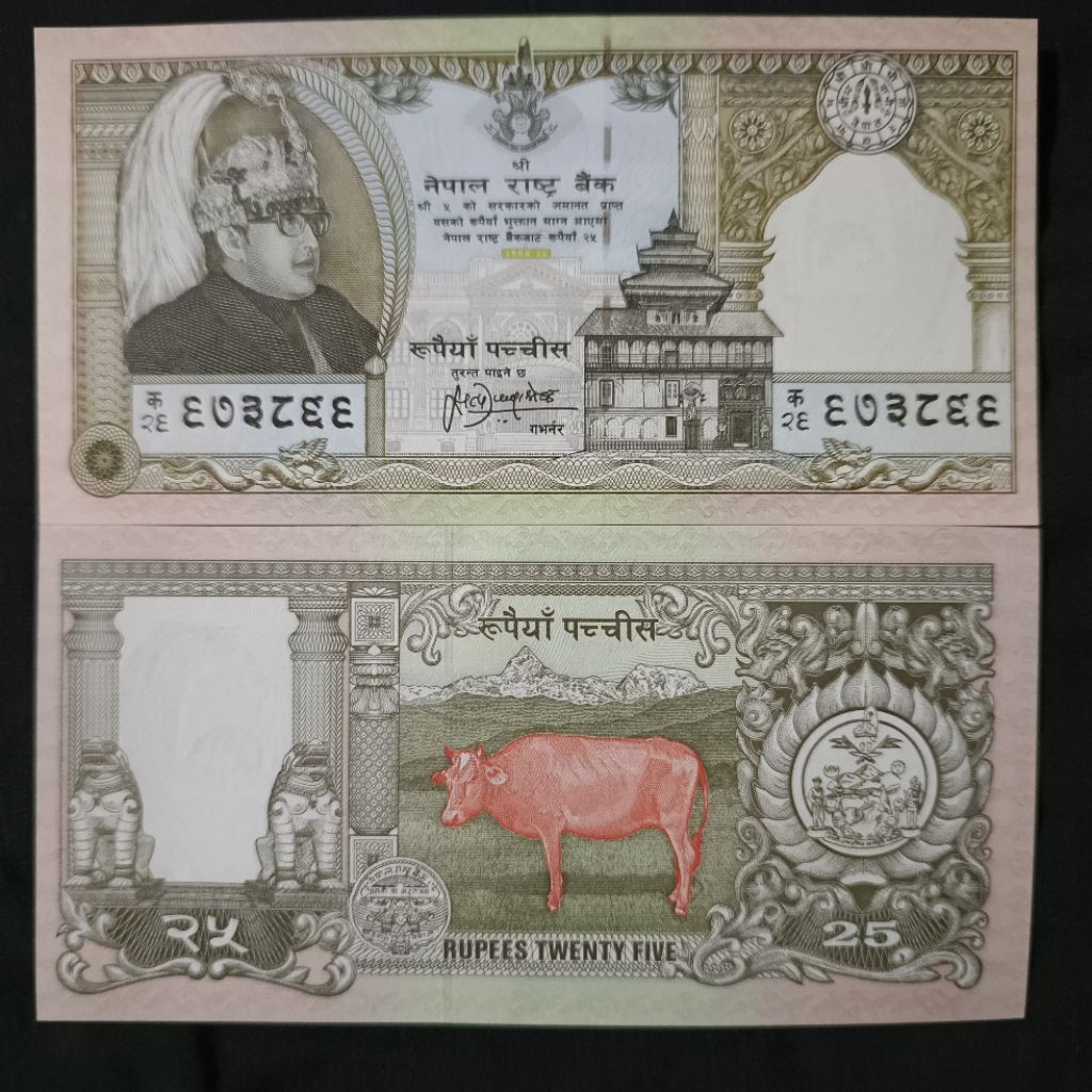 SA521 NEPAL 25 RUPEE GRESS/GRESS
