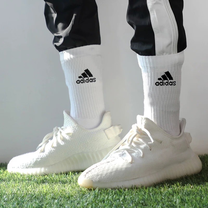 SIRAMPING   Kaos Kaki Olahraga Panjang Sebetis ADIDA5 - Crew socks Unisex - Kaos Kaki Branded