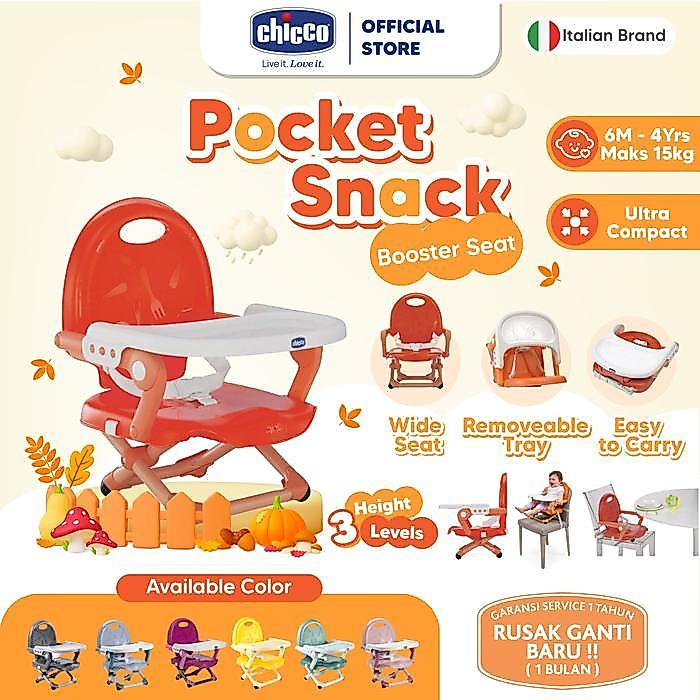 TERLARIS Chicco Pocket Snack Booster Seat / Kursi Bayi / Kursi Makan Bayi / Kursi MPASI Bayi / Baby
