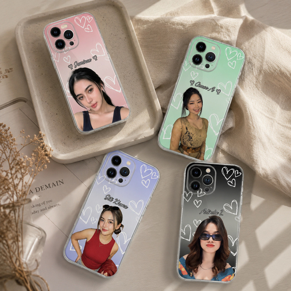 Casing HP Custom Foto Aesthetic Dengan Nama Sendiri Untuk OPPO A53 A33 2020 A53S Casing Ponsel  Kesi