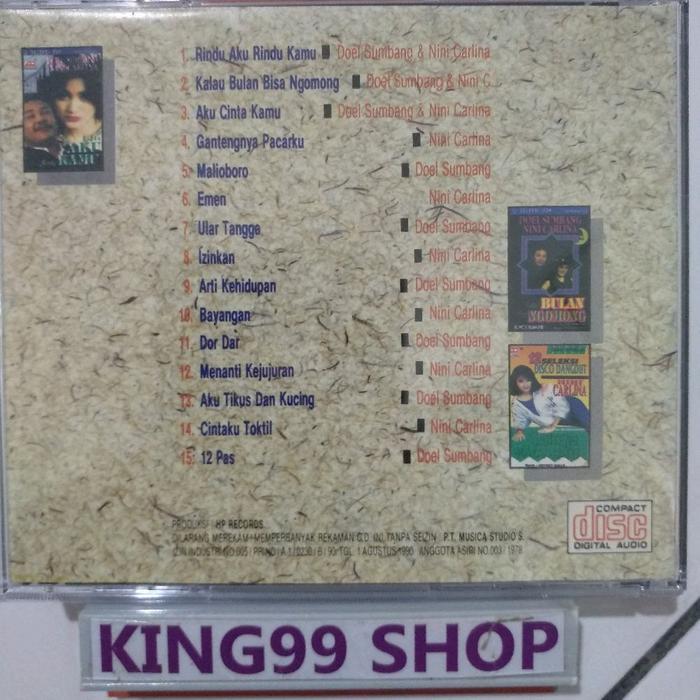 CD THE BEST OF DOEL SUMBANG & NINI CARLINA. itje trisnawati manis manja merry andani cucu cahyati ii