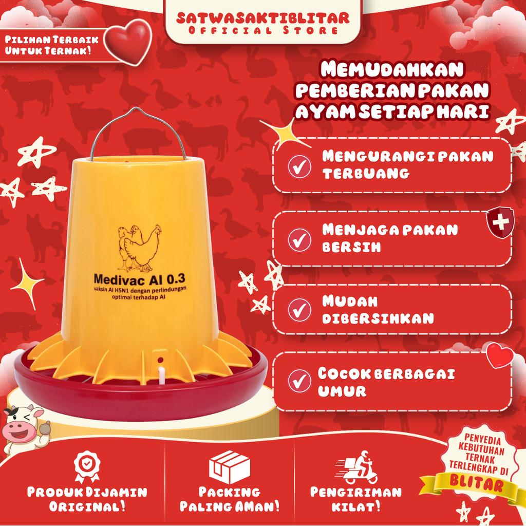 TEMPAT RANSUM AYAM MULTI FEEDER MEDION
