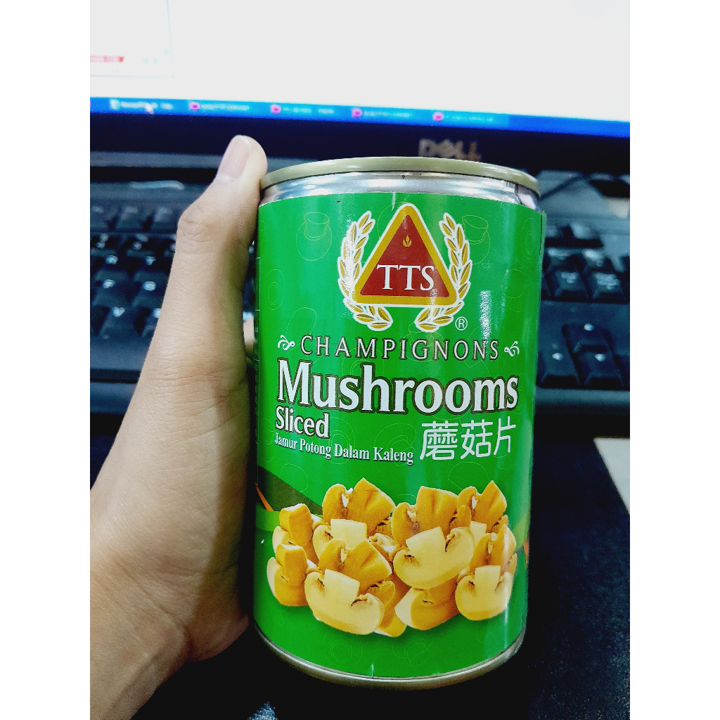 TTS Sliced Champignon Mushroom 425gr / Jamur Kancing Iris Kaleng