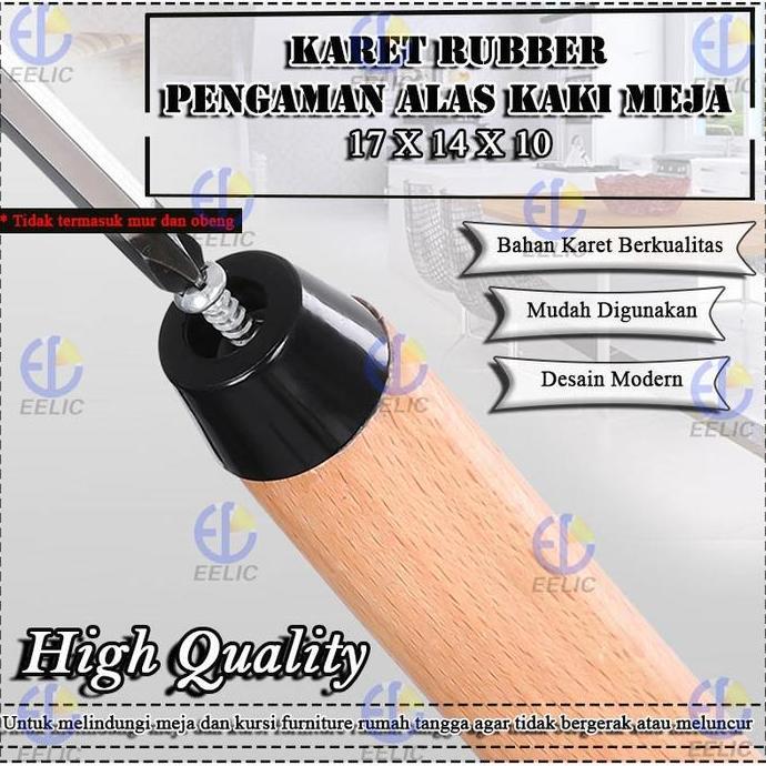 BAK isi 10 Pcs bantalan alas karet bulat kecil hitam tatakan pelindung kaki kusi meja mesin multifun