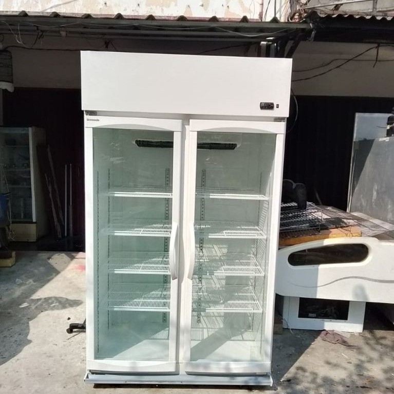 Showcase chiller 2 pintu panasonic second