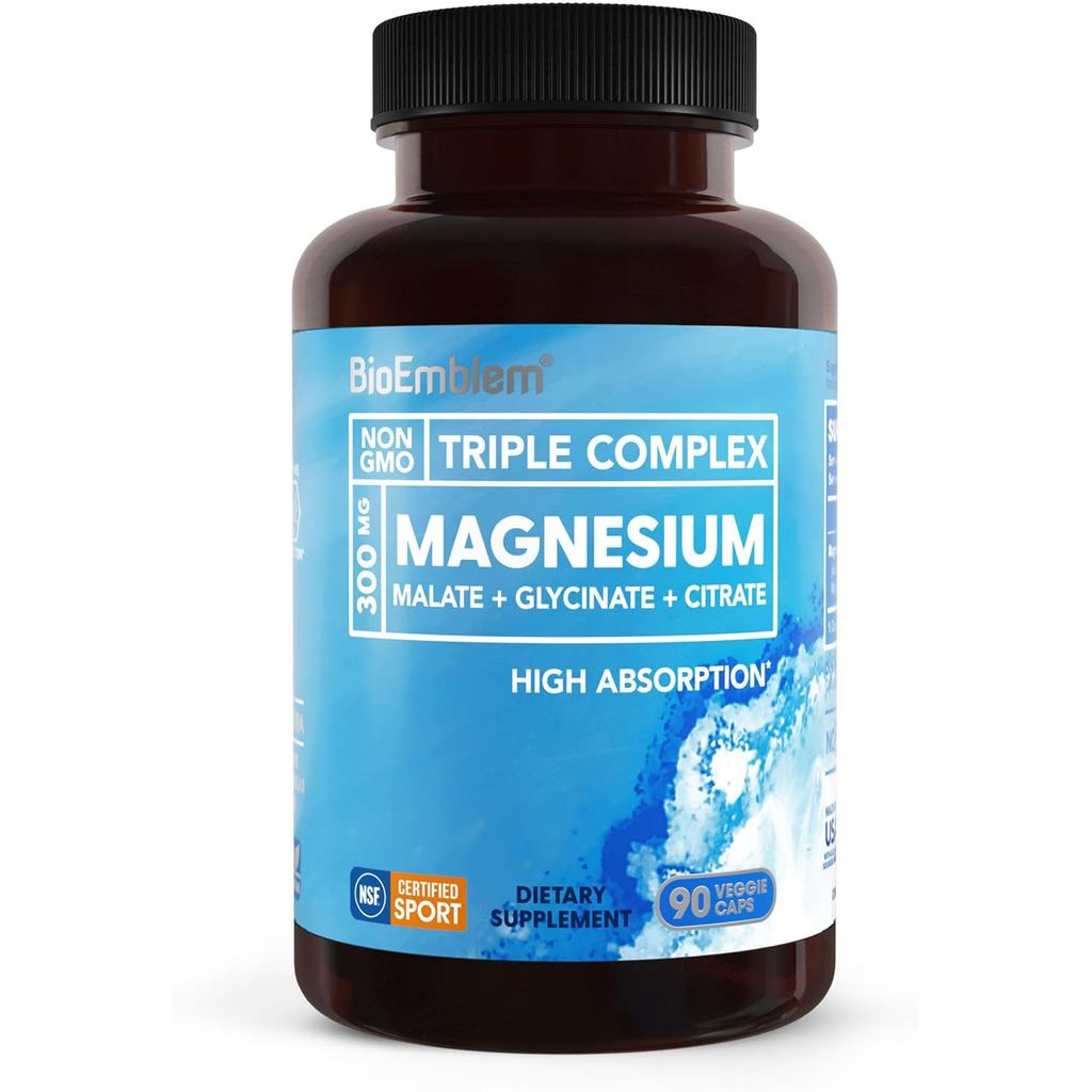 Triple Magnesium Complex | 300mg Magnesium Glycinate,