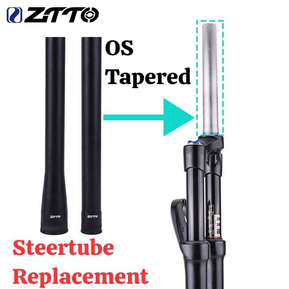Foto ZTTO Steer Tube Steertube Fork Taper OS Oversize Replacement Pipa Leher Sepeda Tapered Over Size Sambungan Fork Sepeda
