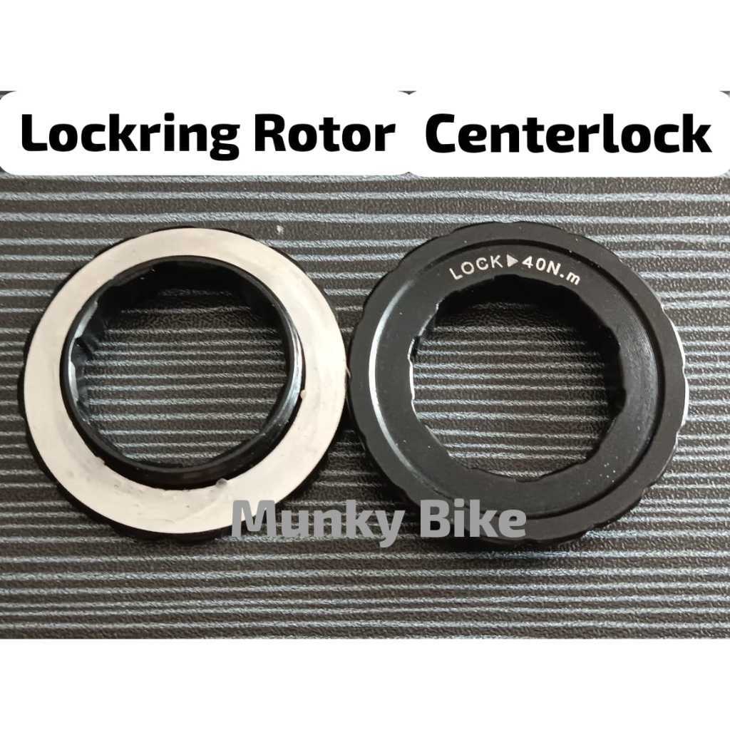 Foto Lockring Rotor Tektro Centrelock Baut Pengunci Piringan Cakram Centerlok thru axle TA