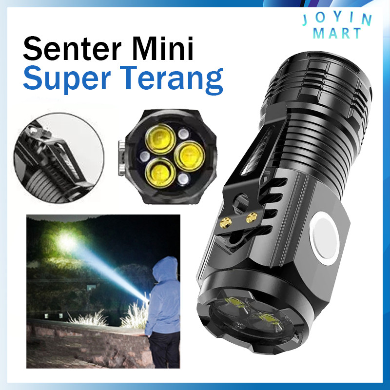 Senter Mini LED / Senter Mini Anti Air Super Terang / Senter Mini Rechargeable COD