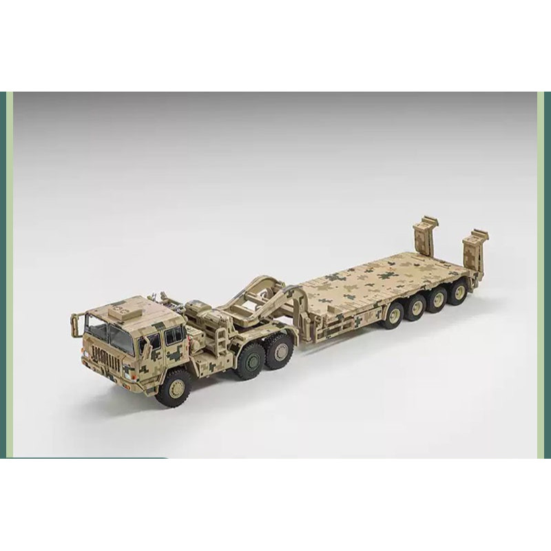Xcartoys 1:64 Ta4360 Heavy-Duty Equipment Transporter Static Alloy Military Flatbed Semi-Trailer Tru